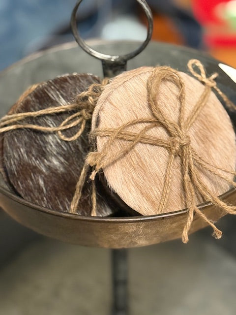 Cowhide Coaster